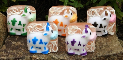 cow toy soaps by Kulina