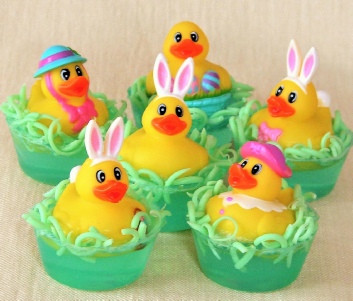 easter bunny rubber duckie soaps