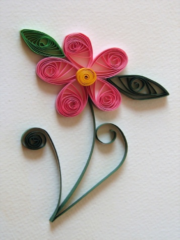 Flower, Paper Quilling Greeting Card Kit