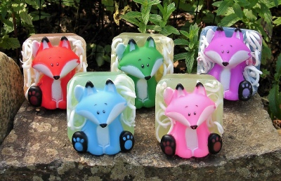 fox toy soaps by Kulina