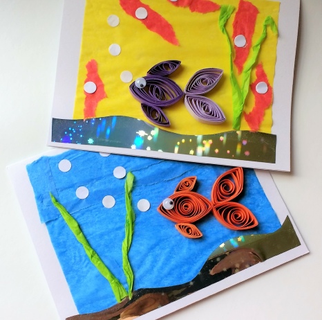 Goldfish, Greeting Card Paper Quilling Workshop