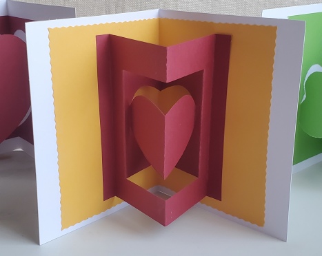 Pop-up heart greeting card workshop for adults