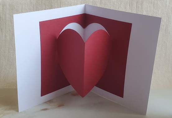 Pop-up heart greeting card workshop