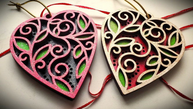 Floral Heart Layered Ornament Workshop