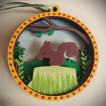 In the Woods Layered Ornament Workshop