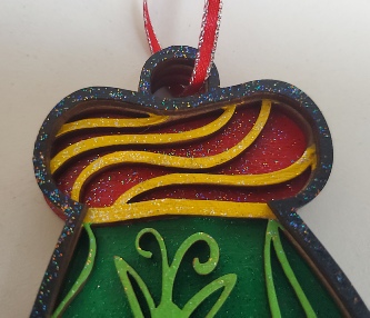 Detail Mitten Layered Ornament