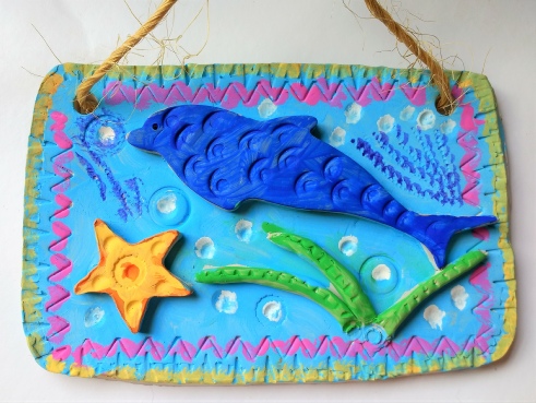 Colorful Clay Tiles, Under the Sea